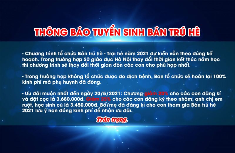 Thông báo về việc tuyển sinh Chương trình Bantruhe.vn