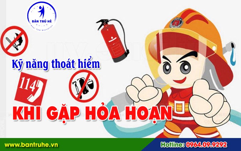 Hướng dẫn kỹ năng thoát hiểm cho trẻ em trong đám cháy